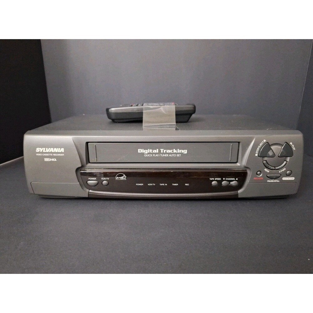 Sylvania KVS299K VCR Player VHS Video Cassette Recorder Black WITH REMOTE
